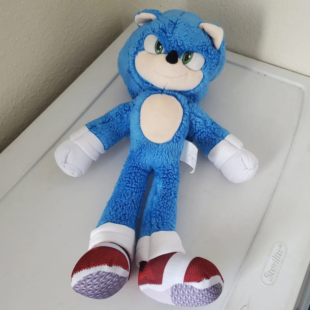 Sonic the Hedgehog Movie Plush Blue Stuffed Toy Jakks Pacific 13 Inch
